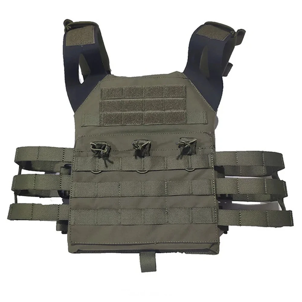 JPC-Chaleco Molle de caza para exteriores, chaleco con placa protectora en el pecho, 500D