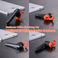 Talk45 Wireless Bluetooth Single Earphones Noise Cancelling Business Office Ear-hang Car Intelligent HD Voice Navigation Headset
