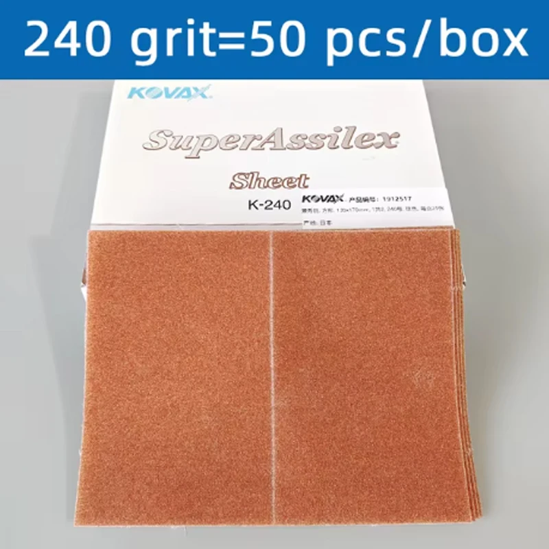 

KOVAX Grindering Machine Car Air Sander Polisher With 25Pcs Sandpaper Pneumatic Cars Polishing Grinder Tool Square 70*100mm kit