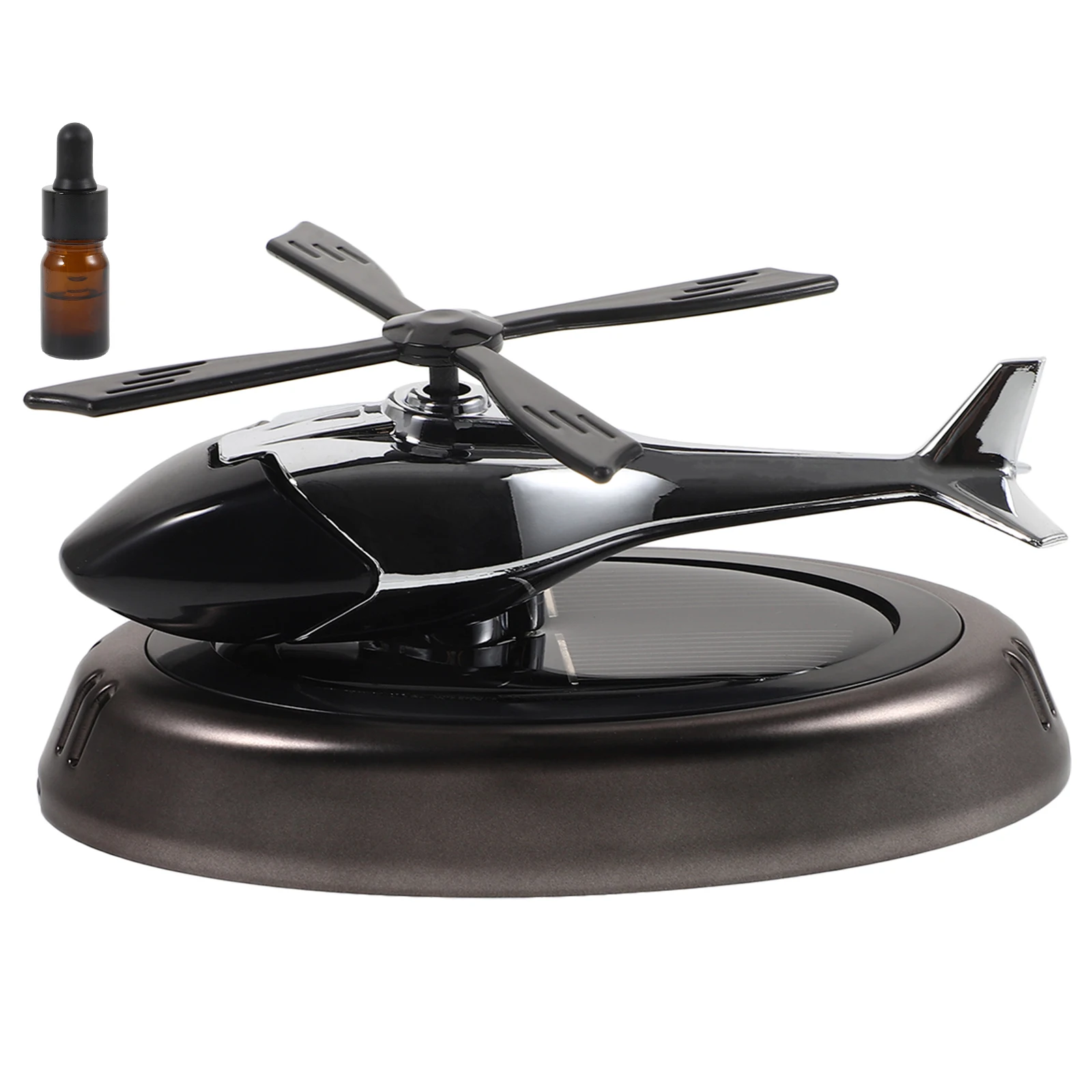 

Car Air Freshener Solar Powered Black Color Essential Oil Diffuser Car Decor Aroma Scent Solid Fragrance Portable Design For All