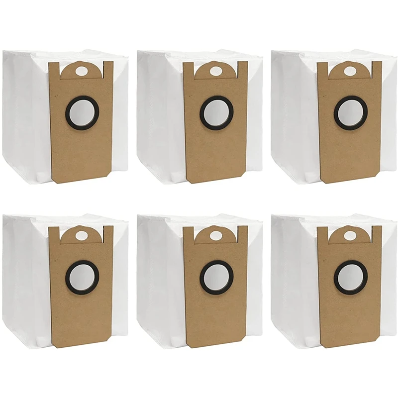 6 Pack Replacement Dust Bags For Amarey A90+ Self-Emptying Robot Vacuum