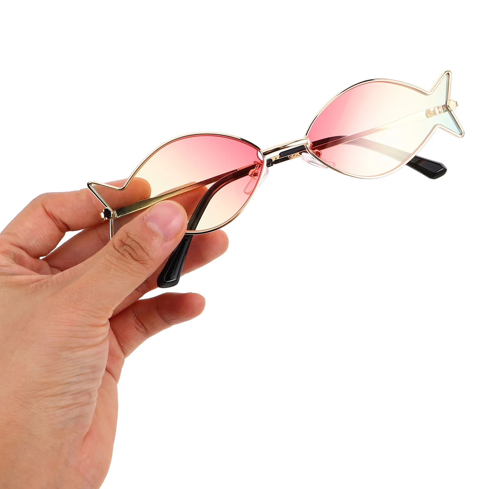 

Fish Shaped Sunglasses Funny Beach Eyeglasses Luau Party Accessories Photo Booth Props Hawaiian Costume Eyewear Novelty Fashion