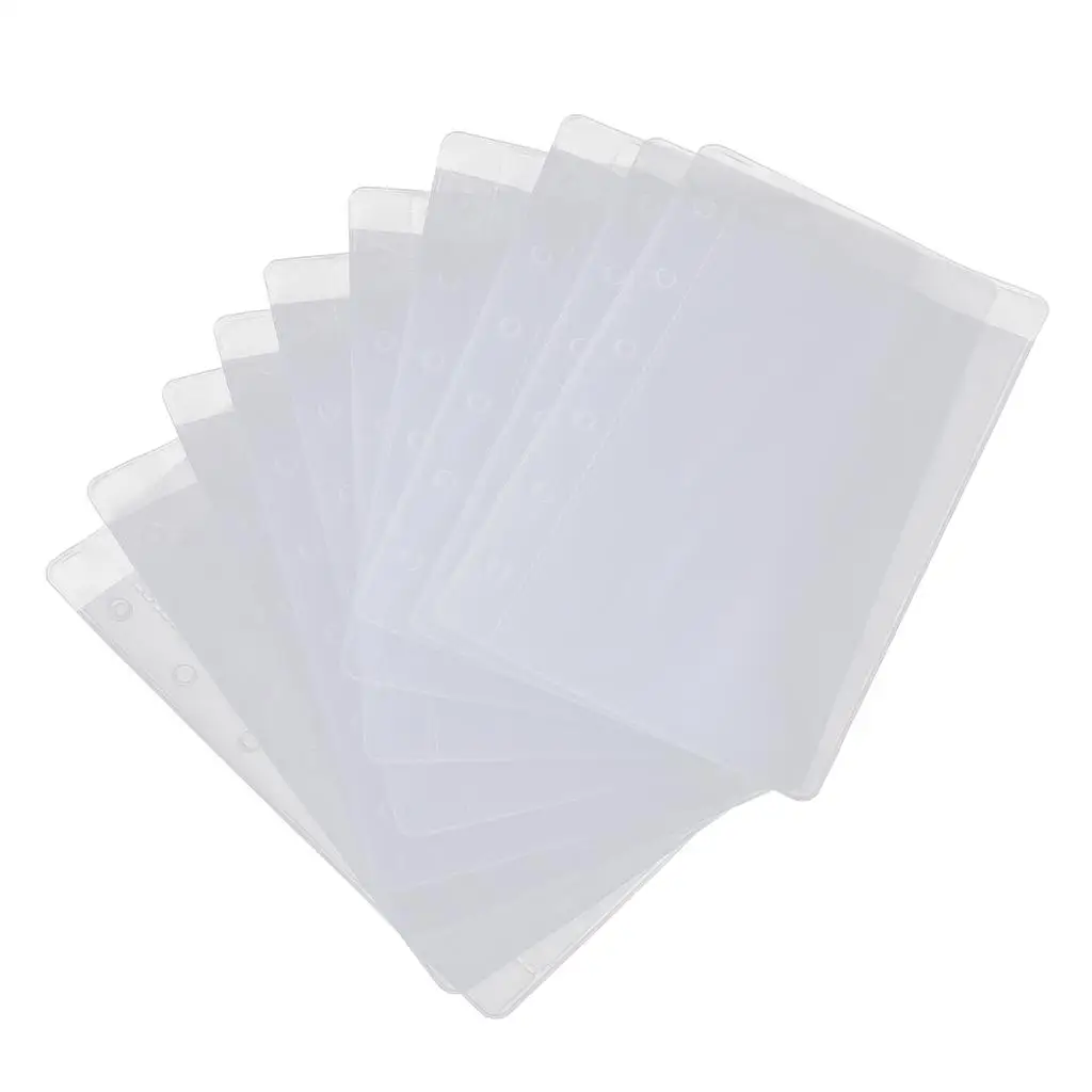 Imagem -03 - Folhas Soltas Protetor Mangas Bolso Binder para Ring Binders Pvc a6 a7 Tamanho 10x