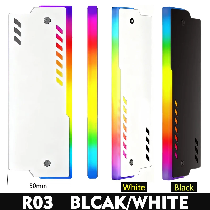 Jumpeak Computer DDR4 DDR5 5V ARGB Sync Memory Module Radiator PC RGB Colorful Ram Cooler Heatsink Cooling Shim Armor