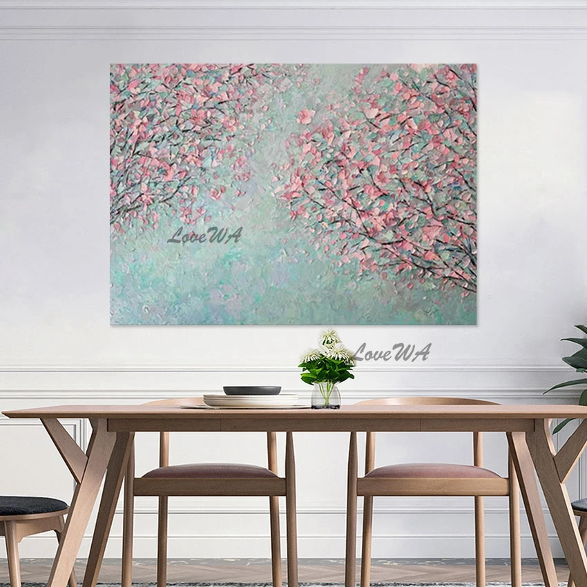 

Дерево, природный пейзаж, художественная картина, большой размер, абстрактные акриловые украшения, настенные картины, безрамный холст, рулон, произведения искусства, подарки