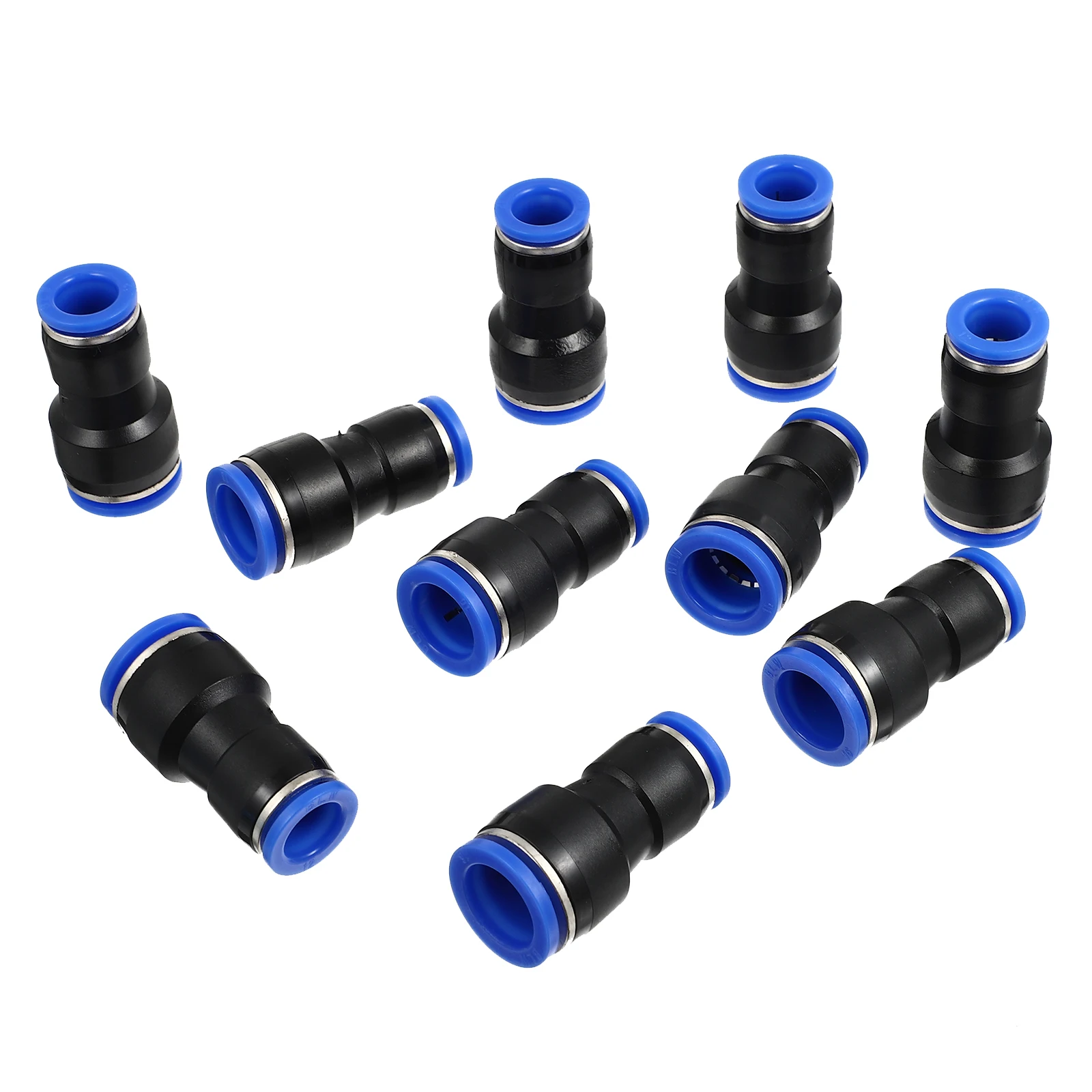 

10 Pcs Air Hose Fittings Tube Brake Connector 12mm 16mm ABS High Pressure Easy Install Pneumatic Hardware