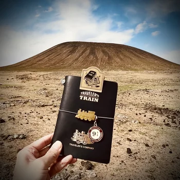 Vintage Reisende Notizbuch tn Messing Büroklammern Kaffee Copics Journal Notizbuch Dekoration niedlichen Schuss Requisiten Planer stationär