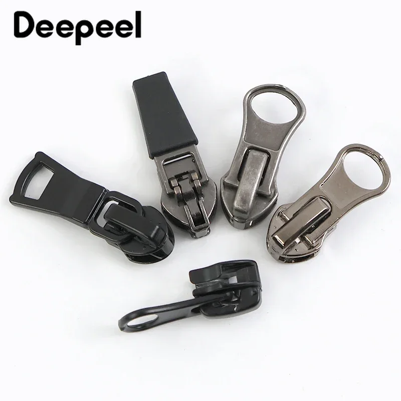 10Pcs 3#5#8#10# Reversed Zipper Puller for Nylon Zippers Tape Tent Jacket Waterproof Zip Slider Bag Closure Sewing Accessories