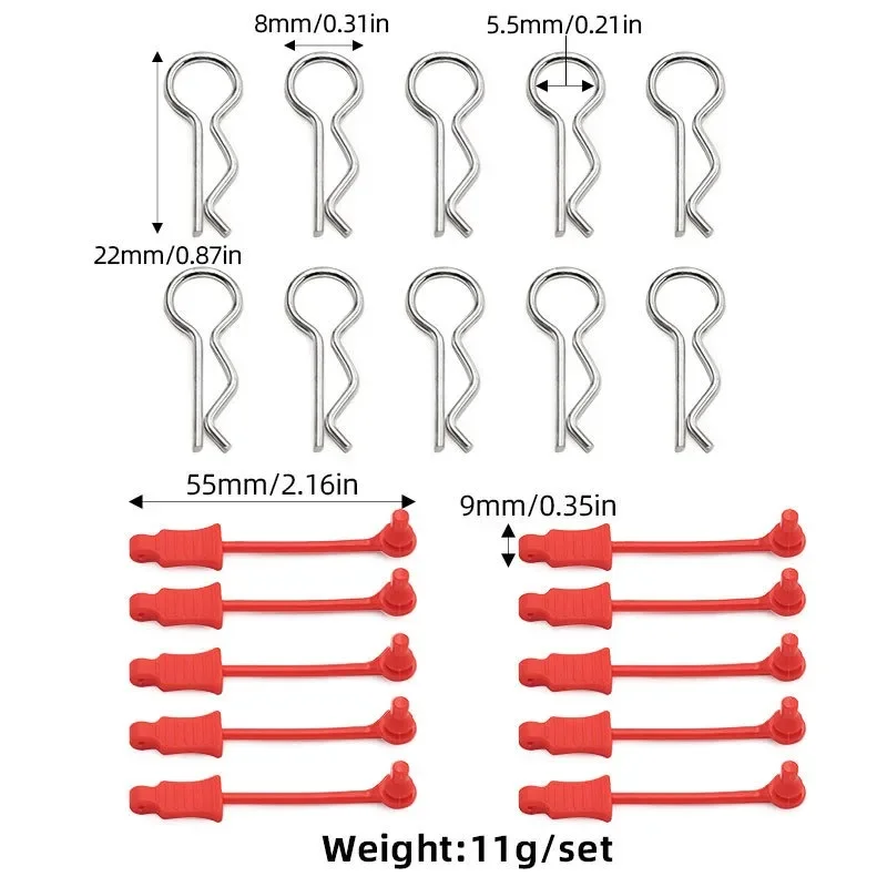 10PCS Retainer for 1/10 1/12 1/14 RC Car Anti-loss Buckle