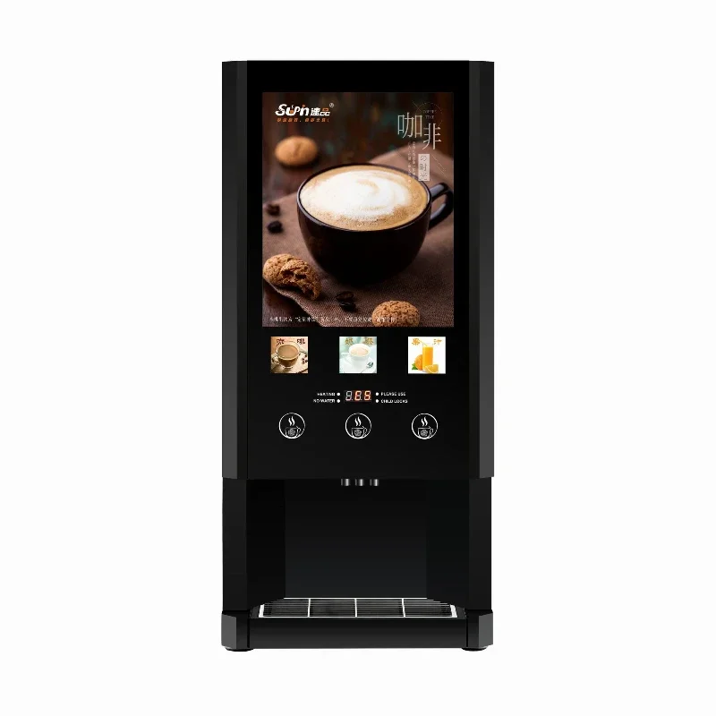 

E-30S 3 Hot instant coffee machine Fully automatic milk tea vending machine for commercial use