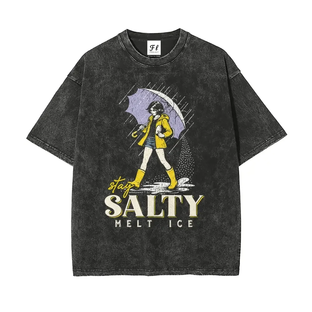 Anti ICE Shirt S~5XL Oversize Unisex Washed T-Shirt for Women and Men's Unisex Fit Batik Cotton Oversize Streetwear Menswear Super Soft Pre-Shrunk,Back to School,Back to School Shopping,sohochic