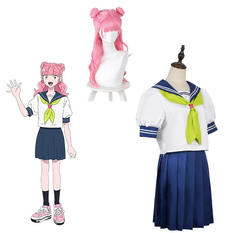 2026 New Anime You and I Are Polar Opposites Miyu Suzuki Cosplay Costume Same Style JK School Uniform Set with Wig