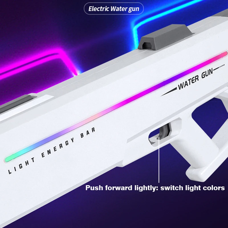 Pistola ad acqua elettrica a fuoco continuo a impulsi Pistola ad acqua automatica che assorbe l'acqua Pistola ad acqua a lungo raggio Summer Beach Giocattoli da combattimento all'aperto