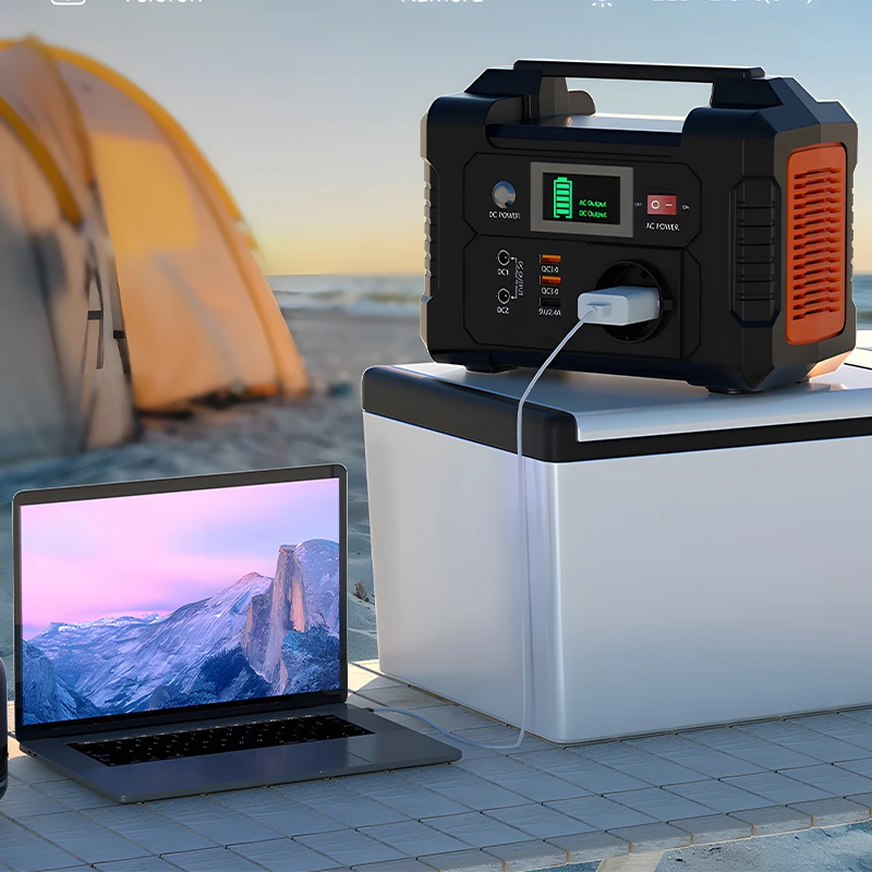 Für RV Home Appliance Laptop 300W Power Solar Station Inverter Generator Batterie Backup Power Power Station Tragbare