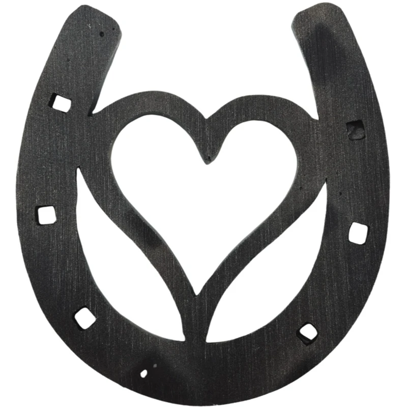 Handmade Horseshoe, Cast Horseshoe Wall Decor, Good Lucky Horseshoe, Hand Cast Horseshoe With Love Wall Decor