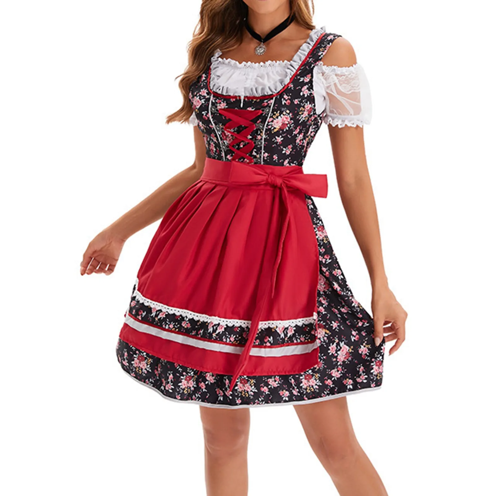 Kostium na imprezę w stylu niemieckiego piwa dla kobiet, kostium na festiwal piwa, sukienka letnia Vestido Mujer, sukienka damska Robe Femmes