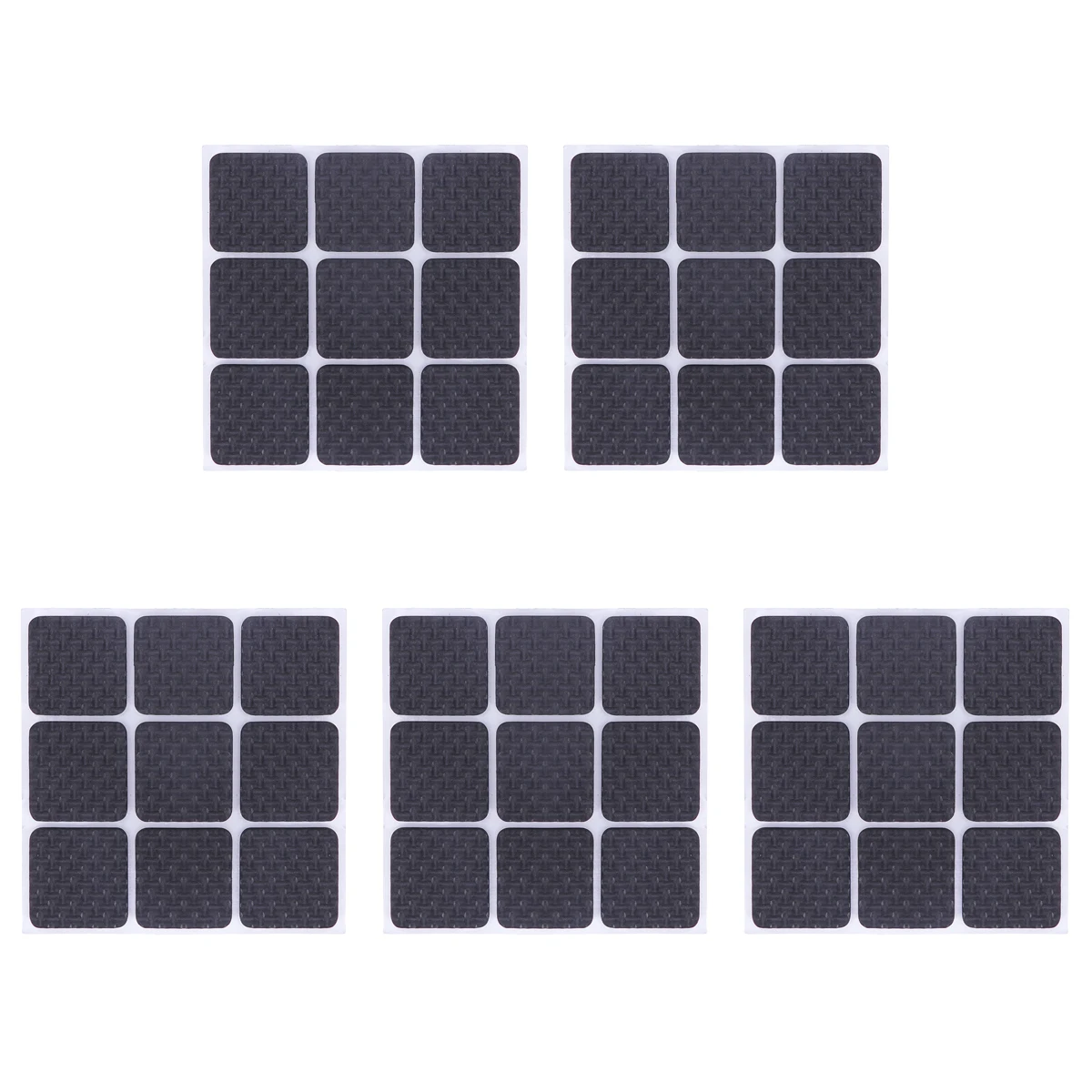 

Anti-Slip Chair Leg Pads Eva Floor Protectors Self Adhesive Square Grippers For Furniture Stops Slide Black