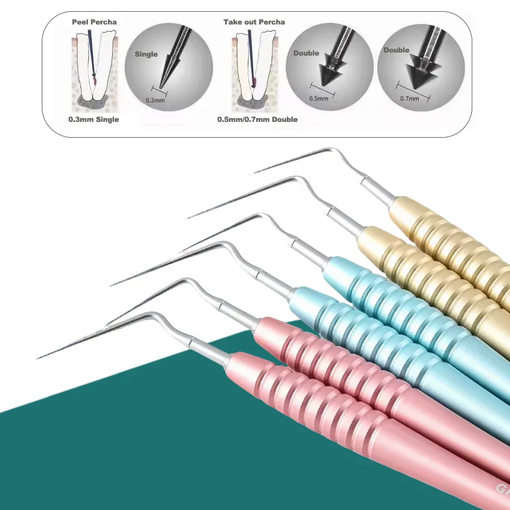 Dental Endo GP Remover & Foreign Body Extraction Tool Hardened Stainless Steel Root Canal Retrieval Instrument