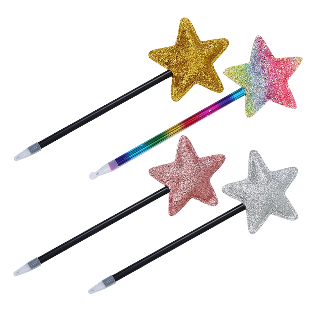 

4 Pcs Ballpoint Pen Funny Gel Cute Pens Pentagram Cartoon Ink Creative Stationery