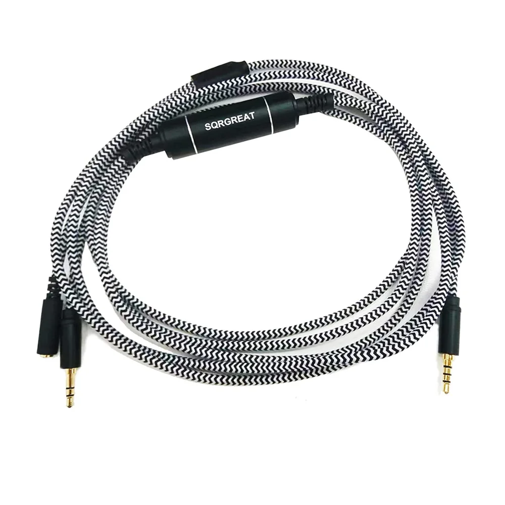 POYATU دردشة ربط الصوت محول كابل مع في خط المعزل ل Elgato HD60 S + HD60 برو التقاط بطاقة استبدال خط ل NS PS5