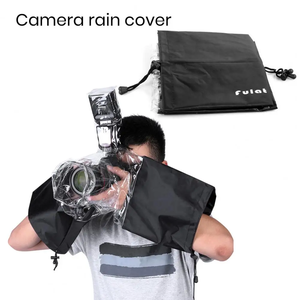 Camera Rainproof Cover Waterproof Good Sealing Universal Protective PVC Large Raincoat Dust-Proof Camera Rain Cover Camera