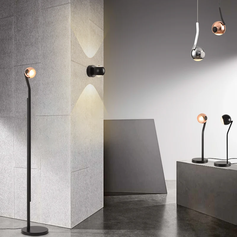 

Minimalist German Designer Floor Lamp Modern Lighting for Bedroom Bar Study Villa