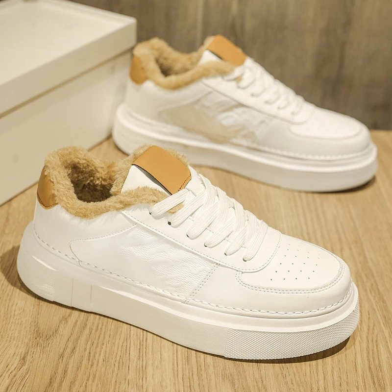 

Outdoor casual warm shoes, snow boots, white sneakers, N8565