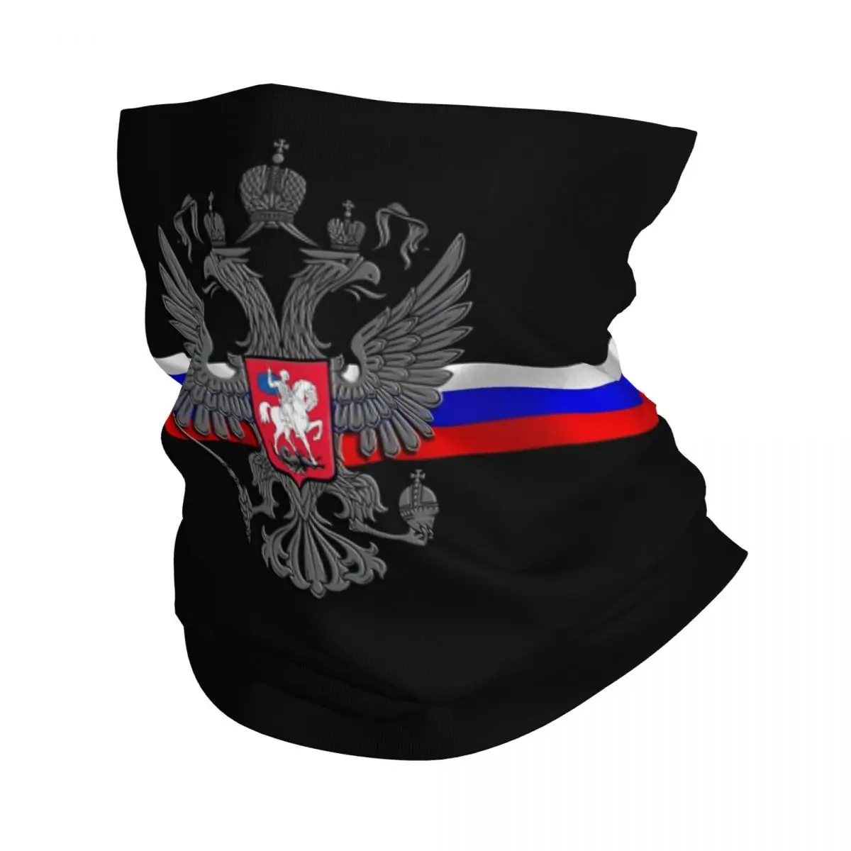 

Russia Proud Bandana Neck Cover Printed Soviet Russian Flag CCCP Mask Scarf Warm Headband Running for Men Women Adult Breathable