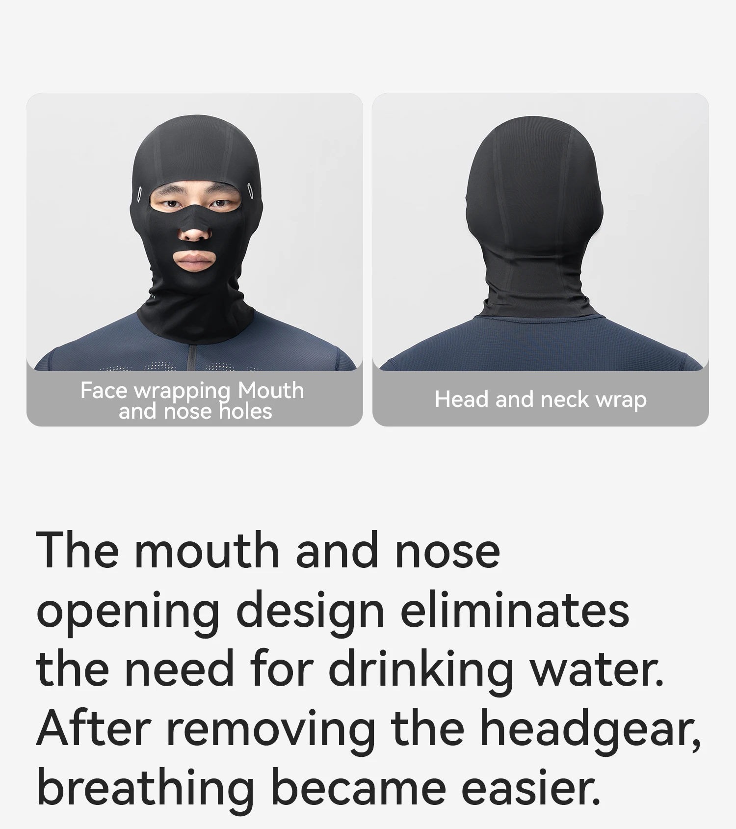 ROCKBROS Herren Eisseide Sonnenschutz Fahrrad-Vollgesichtsmaske Sommer Outdoor Winddichte Fahrrad-Motorradhelm-Kappe Hut Maske – Detail 11