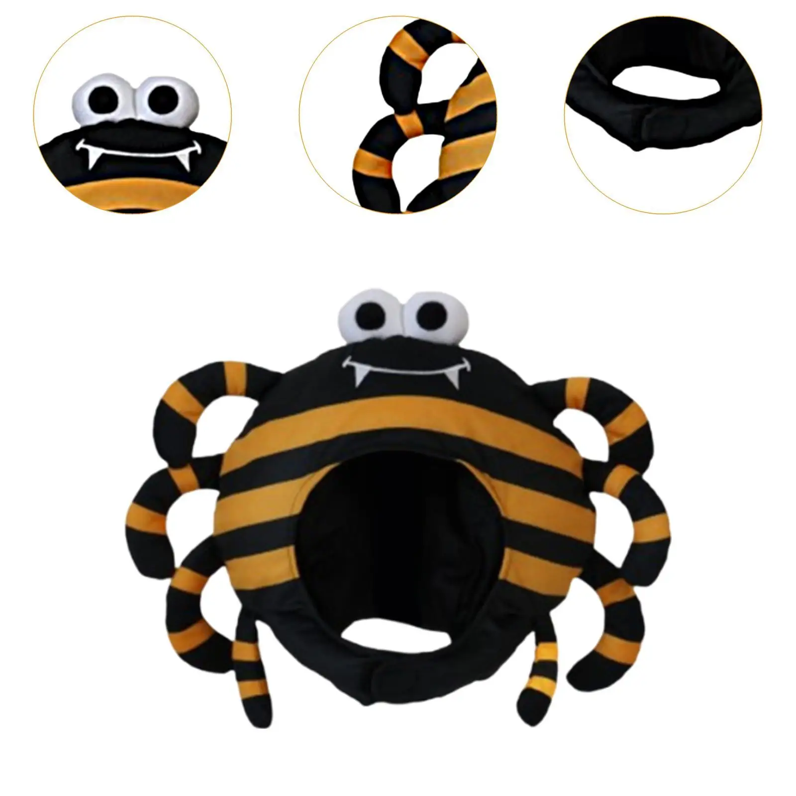 Cappello da ragno di Halloween Novità Copricapo morbido per feste cosplay Vacanze