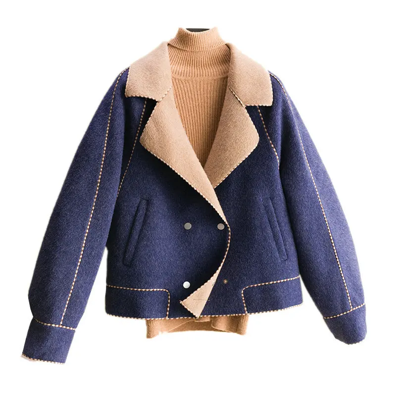 

100% Wool Outwears High Quality Winter Ladies Trench Coats Laine Manteaux Pour Femmes Hiver 2022 Long Coat Outwears for Women's