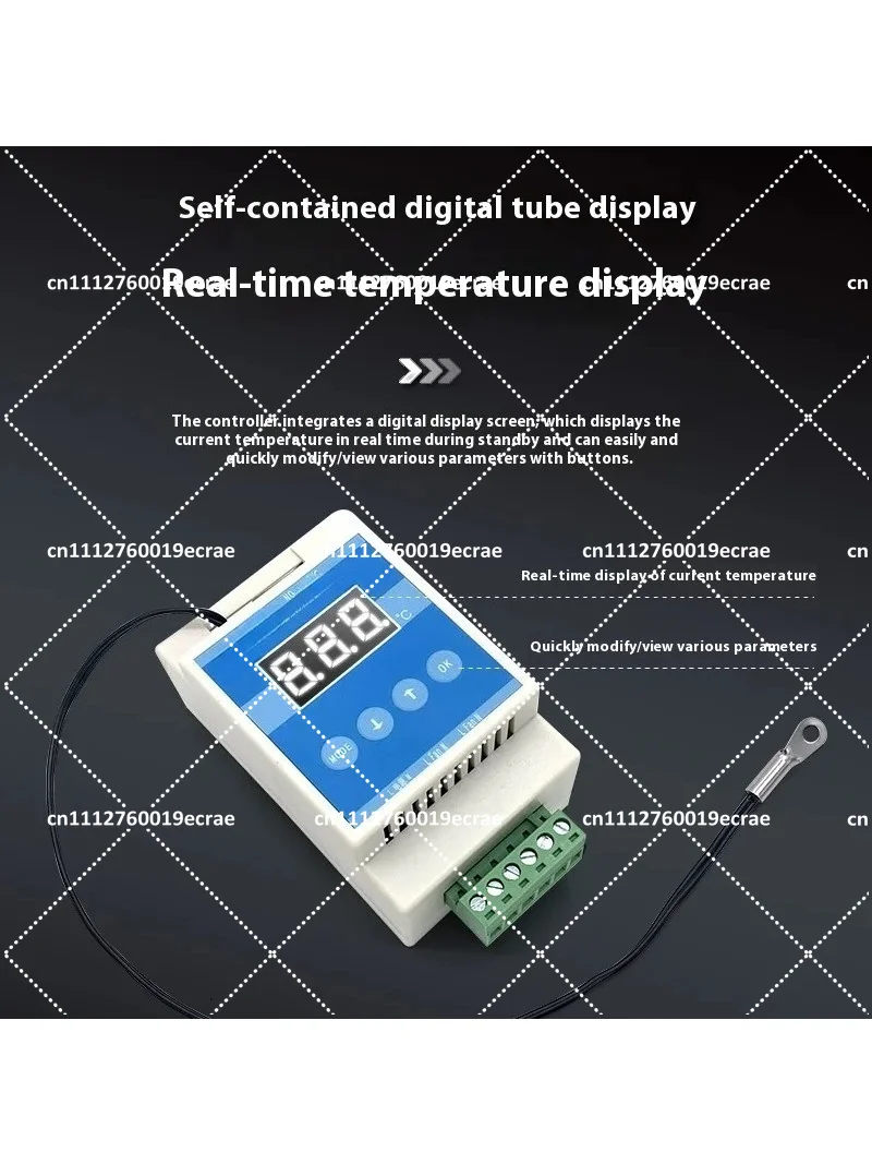 Cabinet Fan Thermostat Temperature Control AC110V/220V LED Digital Regulator Voltage AC Fan Motor Speed