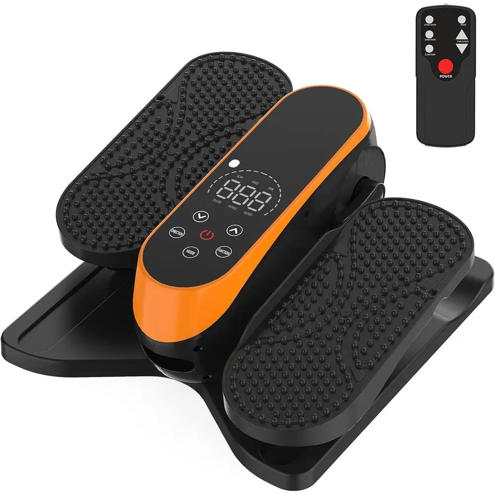 

Silent Motorized Elliptical Pedal Exerciser - 12-Speed LCD Display, Smart Remote, Ideal for Home or Office