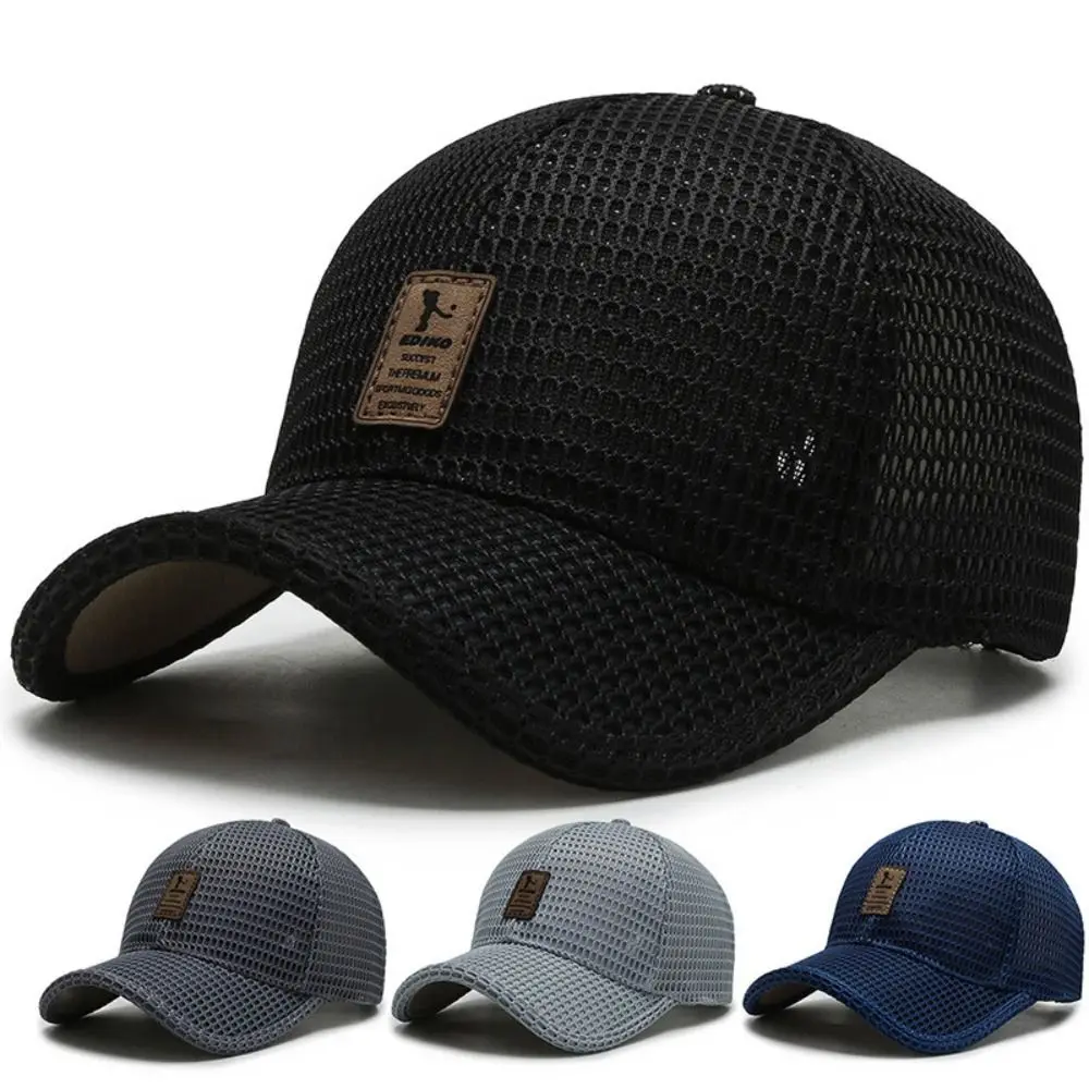 Full Mesh Sun Protection Caps Quick Dry Adjustable Outdoor Sports Hats Breathable Sunscreen Snapback Hats For Man Women Unisex