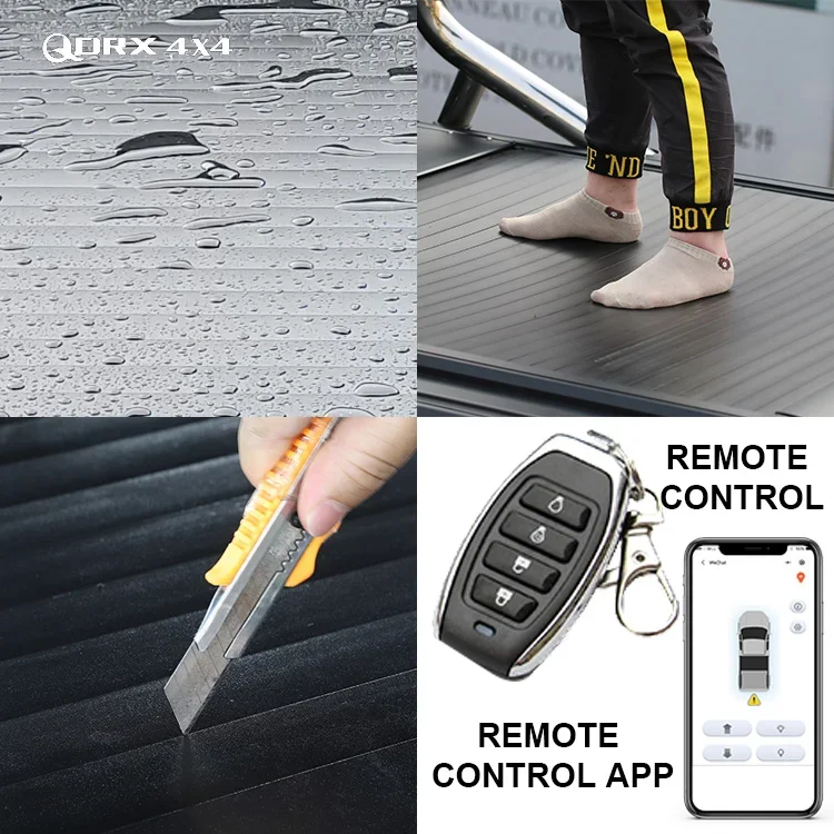 Aluminum Picup Trunk Bed Tonneau Covers Retractable Electric Tonneau Cover for Toyota/Nissan/Dodge/Ford/Chevrolet/GMC