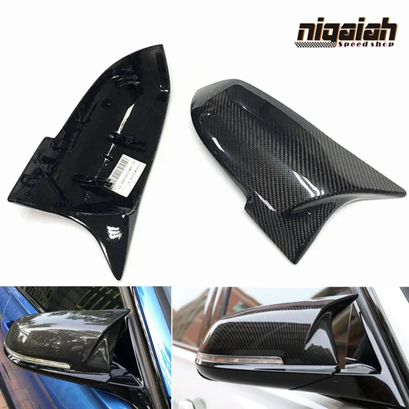 F30 Mirror Cover Carbon Fiber Rearview Mirror Cap For BMW F20 F21 F22 F23 F32 F33 F34 F36 F87 E84 i3 1:1 Replacement AN Styling