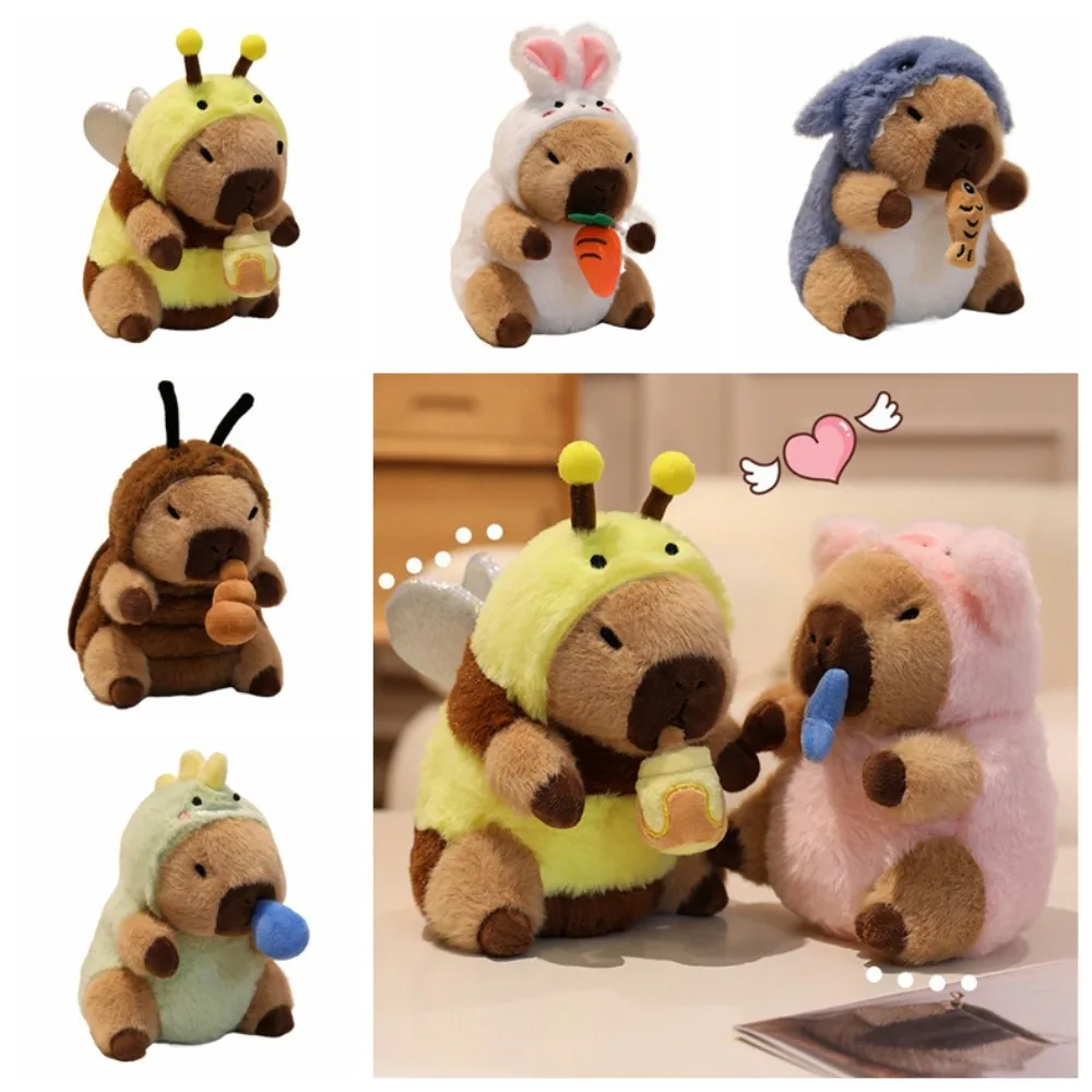 Capibara scarafaggio Kawaii Capibara marrone soffice Capibara morbido e carino farcito per amici, regalo per le vacanze