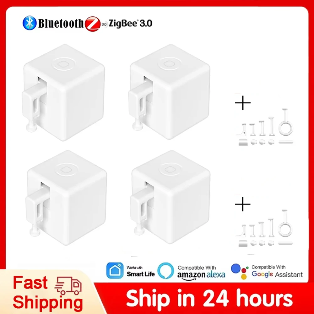 Tuya Finger Robot Zigbee/Bluetooth Fingerbot Plus CR2 Battery Version Robot Button Pusher Switch Bot Work With Smart Life App