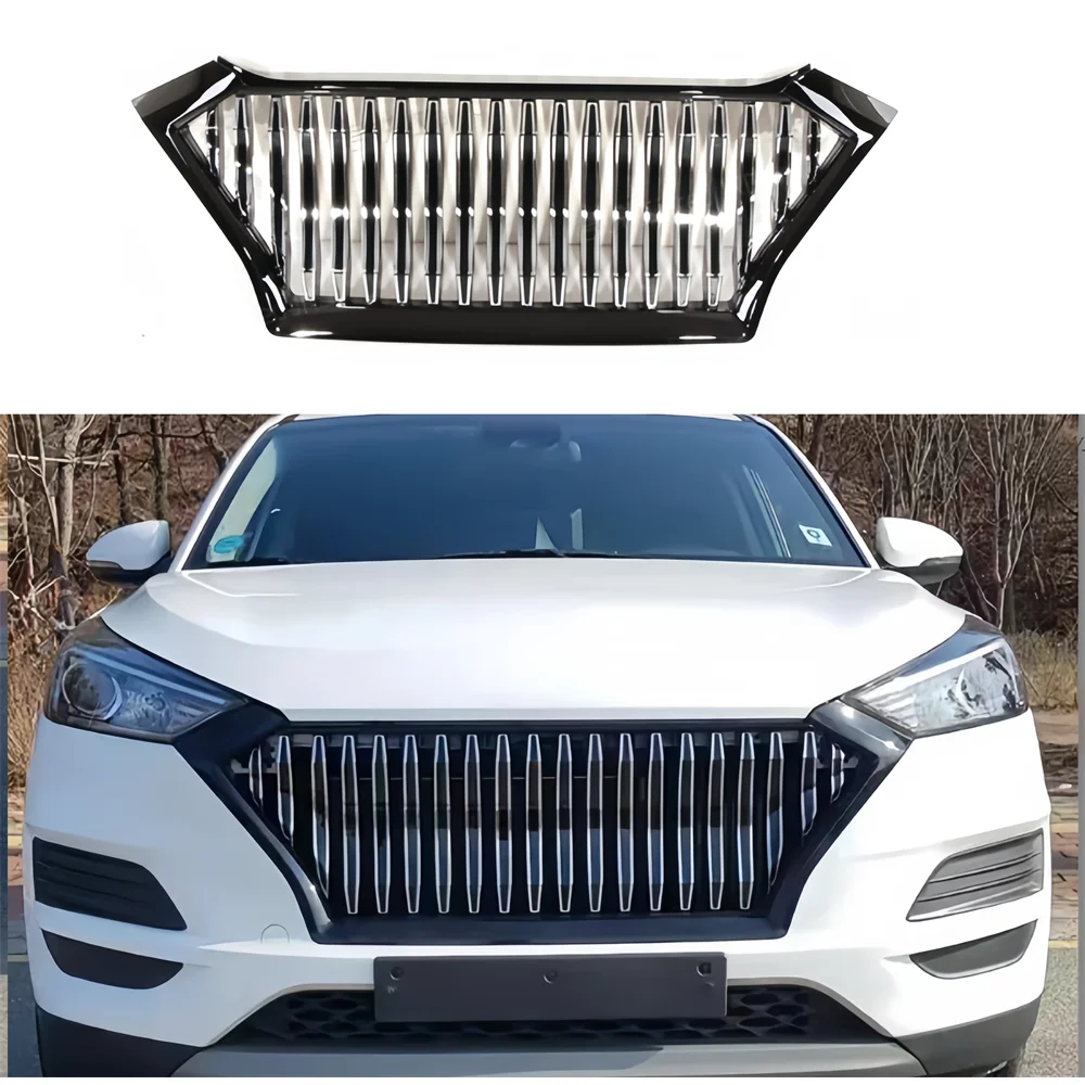 

Front Racing Grills fit for Hyudai Tucson 2019 2020 2021 2022 Abs Grille Grill Auto Accessories