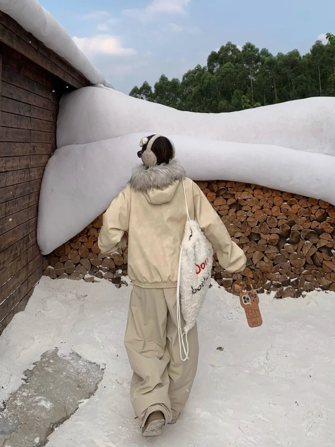 Hose mit weitem Bein, gerippt, für Damen, Herbst, Pailletten, Nieten, Schärpen, Patchwork, Punk, Jacquard, Partykleidung, einzigartige A-Linie, polierte Perlenstickerei