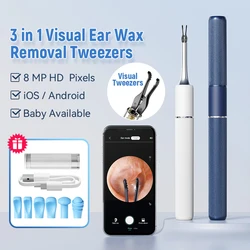 Wireless Smart Ear Cleaning Endoscope Visual Ear Pick Ear Tweezers Otoscope Earpick Ear Cleaner Wax Removal Camera Health Care