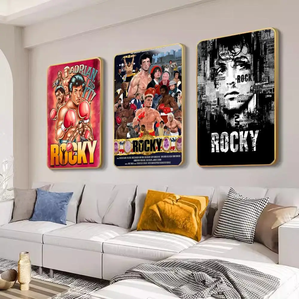 R-Rocky Classic Movie Good Quality Prints and Posters Whitepaper Sticker DIY Room Bar Cafe Aesthetic Art Wall Painting