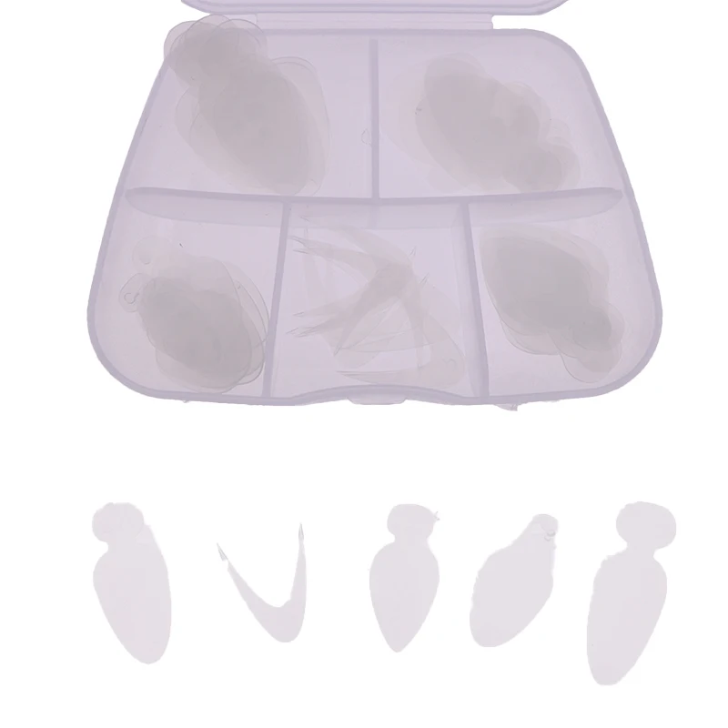 Formas Reutilizáveis Soft Silicone Almofadas para Prego, Forma Dupla Adesivos, Ferramentas Manicure Francês, Top Mold Duet Sistema