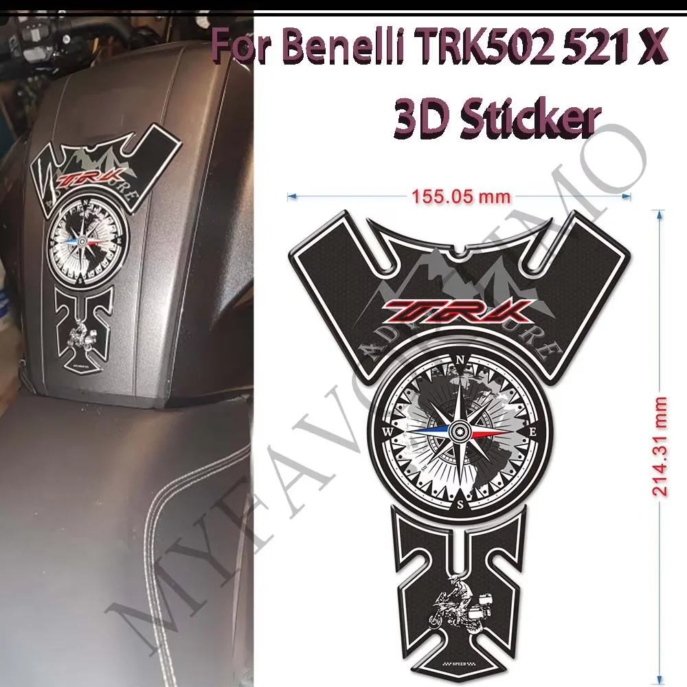 

For Benelli TRK502 TRK 521 502 X TRK521 Tank Pad Decal Protection Trunk Luggage Aluminum Cases Fairing Fender Stickers 2019 2020