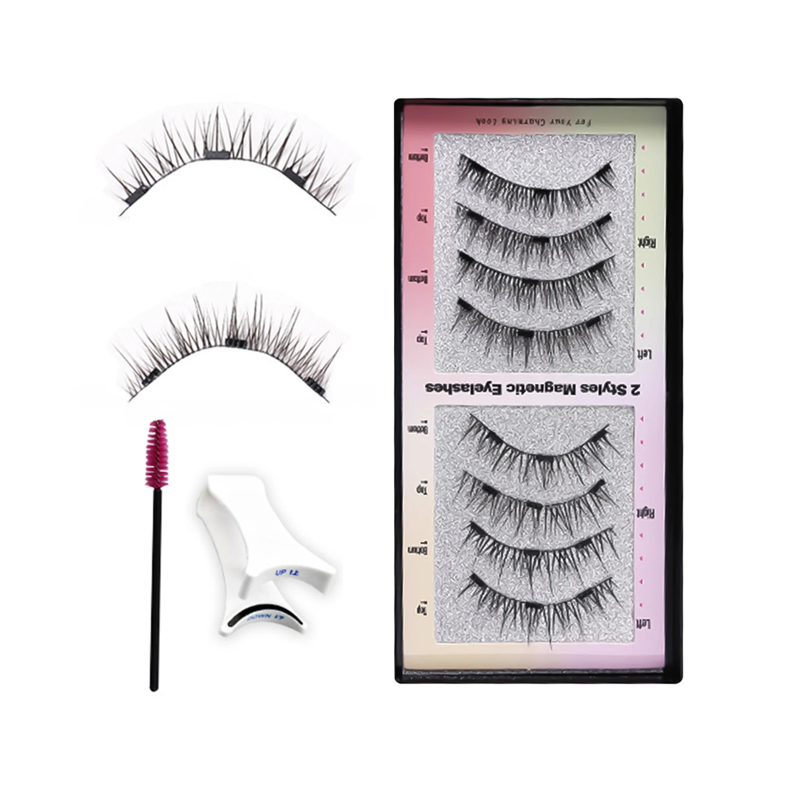 Reusable Magnetic False Eyelashes Little Devil cluster Curling Up Volume Eyelashes manga lash for Beauty Eye Cosplay DIY Makeup