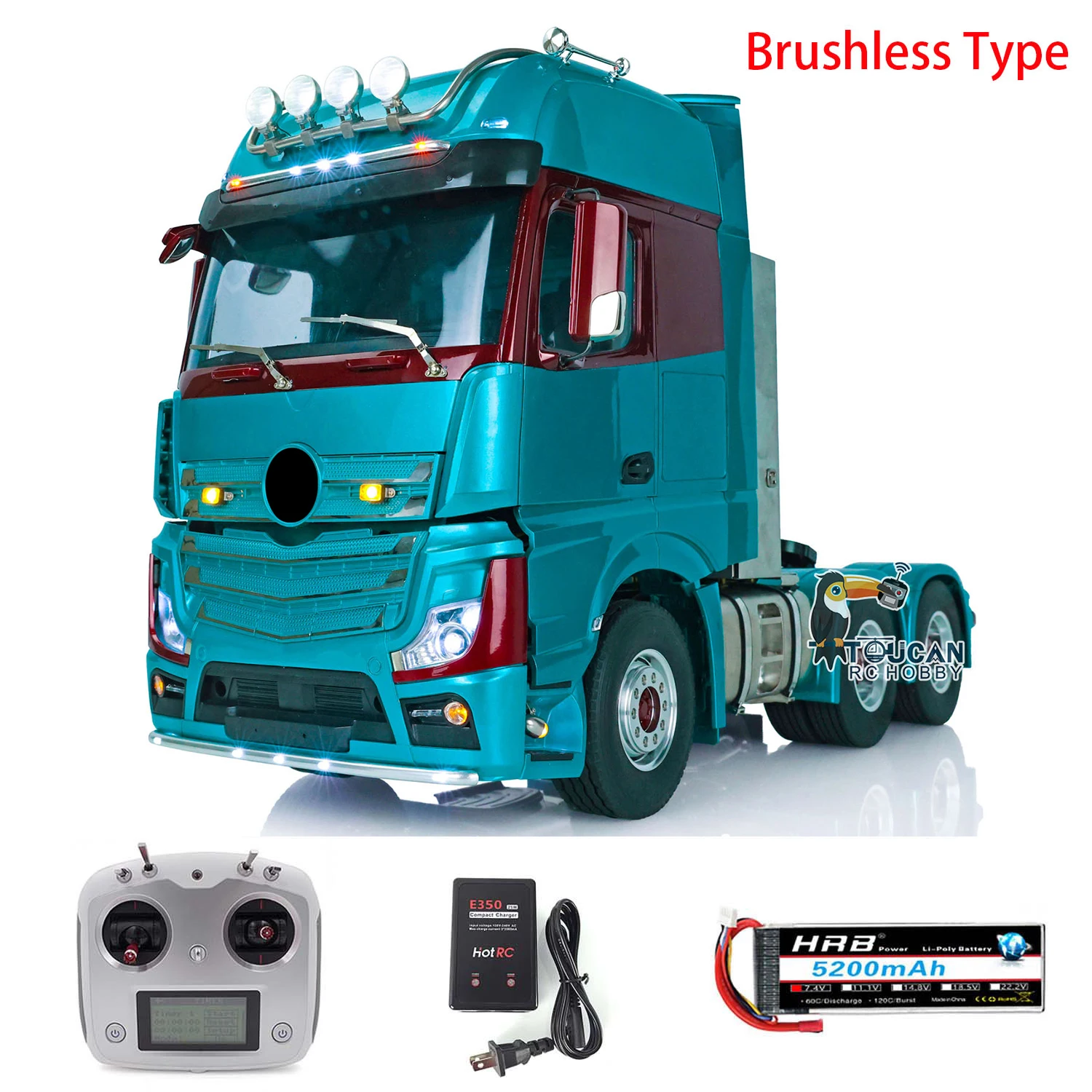 LESU 1/14 RC Tractor Truck for 1851 3363 RTR Cars With Remote Controller Receiver Toys 2-in-1 Motor ESC System THZH1382-SMT3