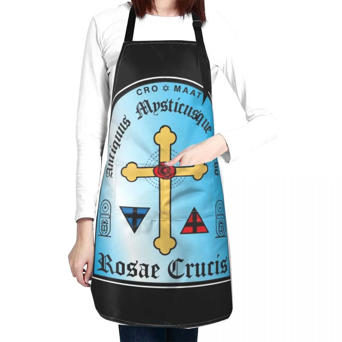 Ancient Mystical Order Rosae Crucis Apron Cute Kitchen Accessories Things For The Home Kitchens Men women's kitchens Apron