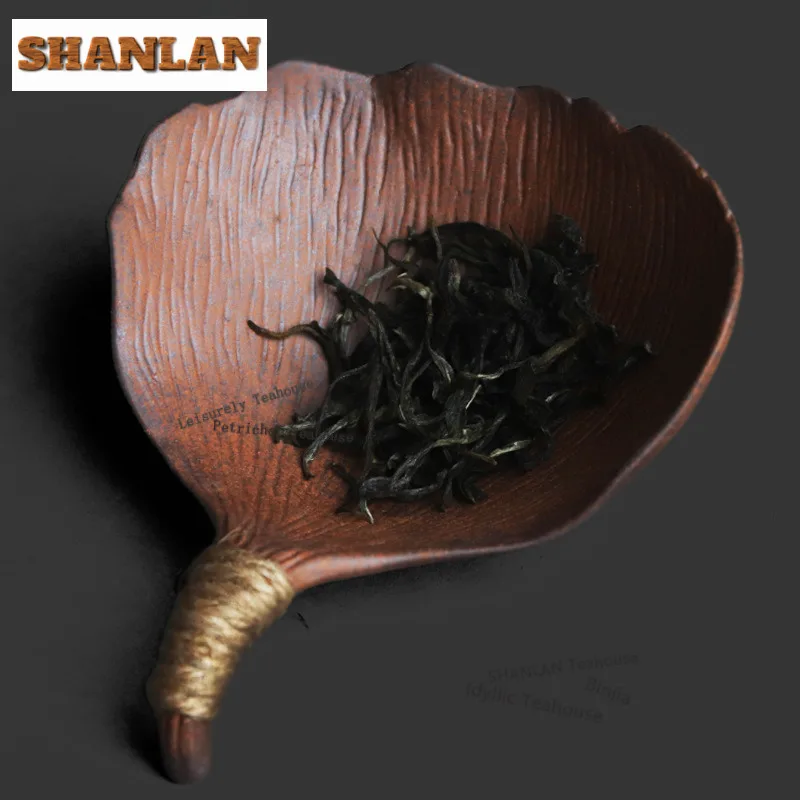 

Элегантная лопатка-черпак для чая из грубой керамики, для чахэ, для чаепития, для чая Дахунпао, китайский чайный набор, коллекционные подарки