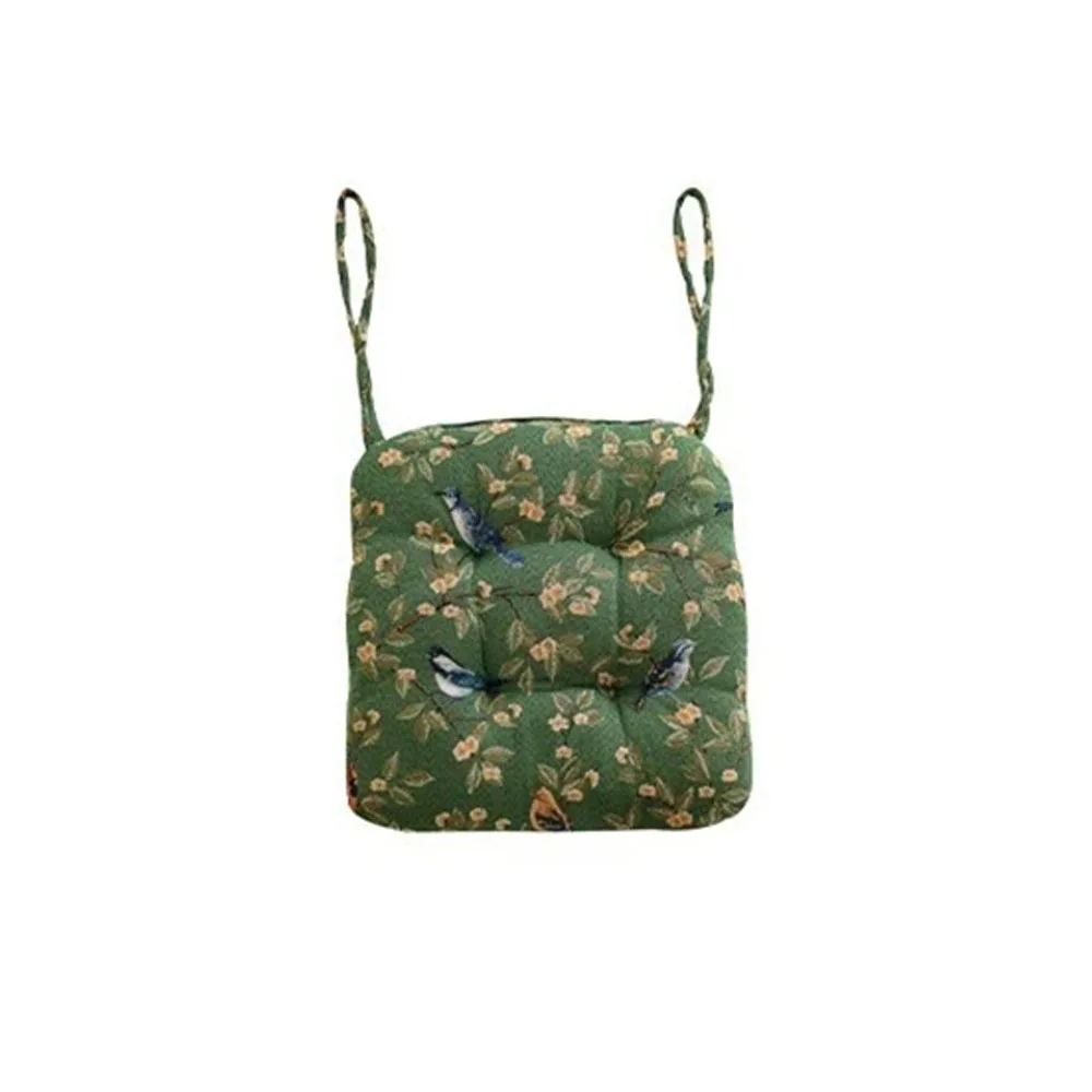 

Thickened Seat Cushion Polyester Non-slip Dining Chair Cushion American Style Square Shape Office Seat Cushion Yoga Practice