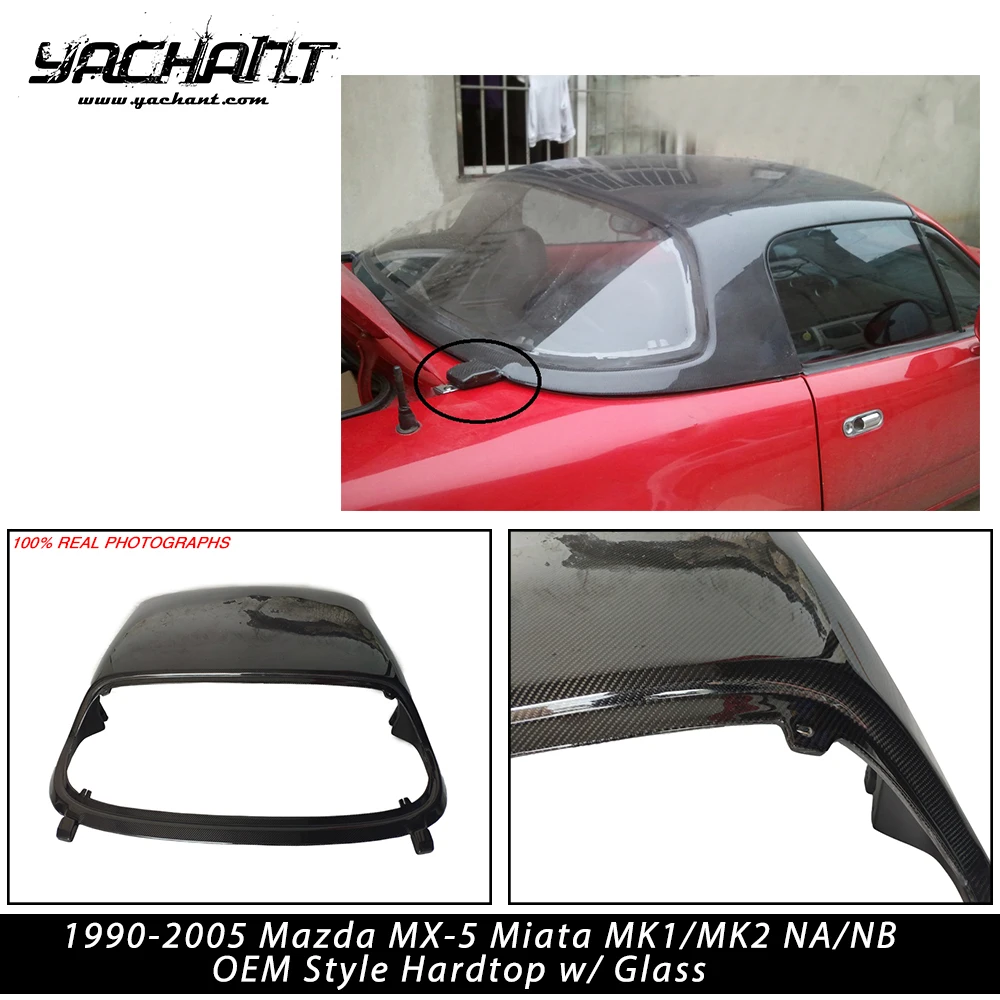 

FRP / CF Hard Top Replacement Fit For 1990-2005 Mazda MX5 Miata MK1 MK2 NA NB OEM Style Hardtop with Acrylic Glass